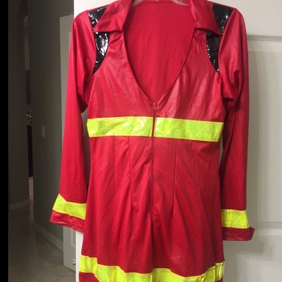Sold-Women's M/L Fire Fighter Halloween Costume - Picture 3 of 3